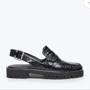 NWOT Freda Salvador JUANA slingback penny loafer